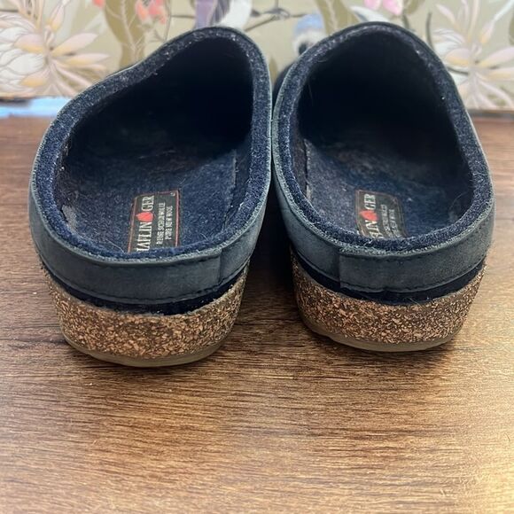 Haflinger Navy and Teal Slippers - Picture 7 of 7